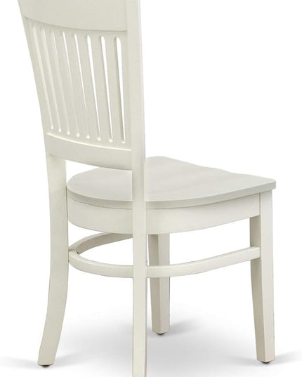 East West Furniture Norden 3 Piece Modern Set Contains a Rectangle Wooden Table with Dropleaf and 2 Dining Chairs, 30x48 Inch, Linen White - LeafyLoom