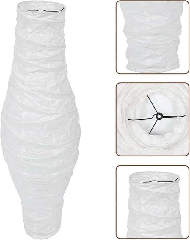 Uonlytech Paper Floor Lamp Shades Nordic Style Table Lampshades Japanese Style Standing Light Cover Light Accessories for Home Bedroom Desk Floor Lamp - LeafyLoom