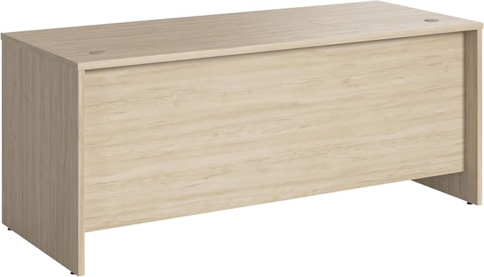 Bush Business Furniture Studio C Office Desk, Computer Table for Home or Professional Workspace, 72W x 30D, Natural Elm - LeafyLoom