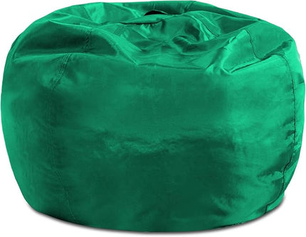 Posh Creations Structured Comfy Bean Bag Chair for Gaming, Reading, and Watching TV, 100in Round Classic Bean Bag, Microsuede - Tide Pool - LeafyLoom