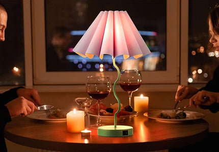 Table Lamps for Bedroom Modern Single Table Lamp for Night Stands Beside Lamps Living Room End Table Lamp (Green) - LeafyLoom