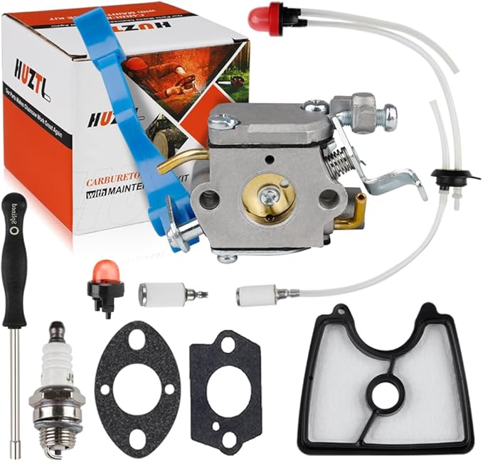 Huztl 125BV Carburetor Kit for Husqvarna 125B Handheld Leaf Blower 590460102 - LeafyLoom
