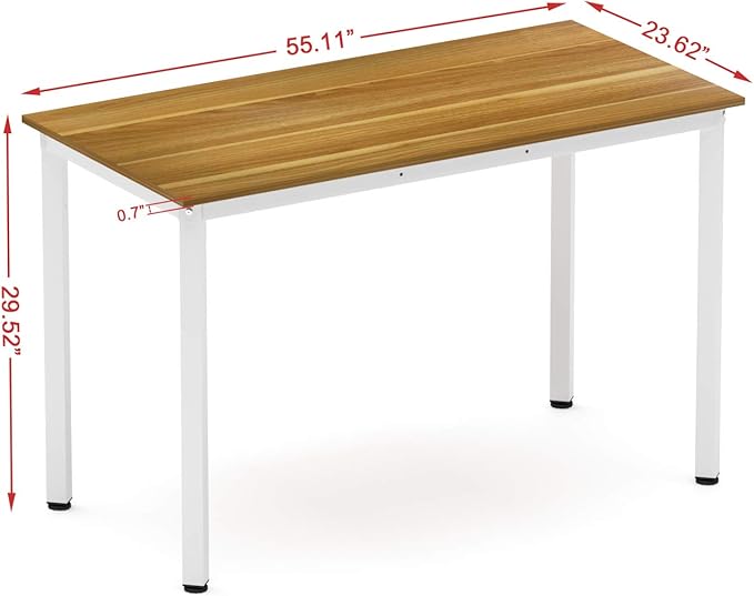 Weehom Computer Desk Home Office Writing Desk Study Laptop/Dining Table - LeafyLoom