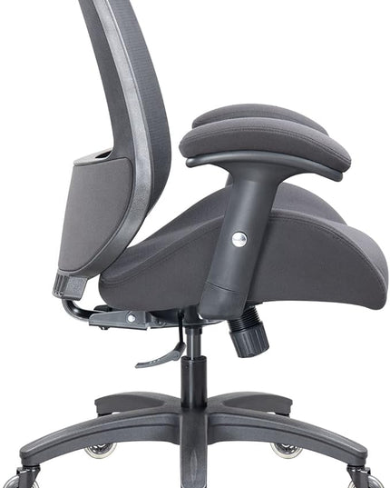 BOLISS Big and Tall 400lbs Mesh Computer Ergonomic Chair,Office Chair, Desk Chair,Height Adjustable Armrest,Lumbar Support,Swivel Computer Task Chair-Black - LeafyLoom