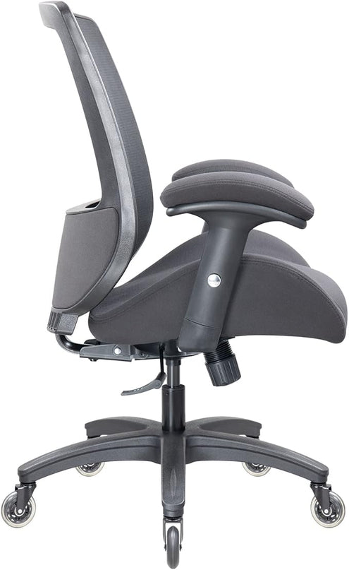 BOLISS Big and Tall 400lbs Mesh Computer Ergonomic Chair,Office Chair, Desk Chair,Height Adjustable Armrest,Lumbar Support,Swivel Computer Task Chair-Black - LeafyLoom
