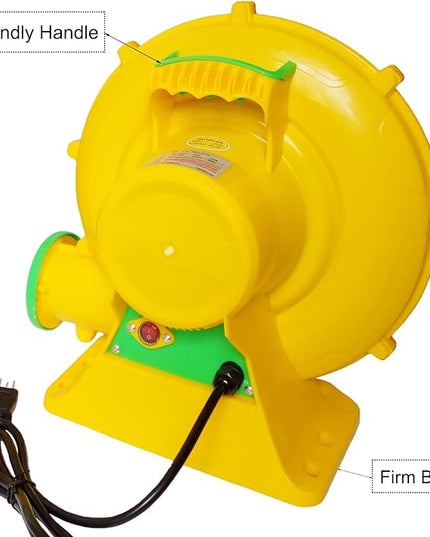 Air Blower 480 Watts, Bounce House Blower for inflatables Jump House, Inflatable Castle and Jump Slides, Efficient and Convenient Commercial Inflatable Blower for Bounce House (Style B-480W) - LeafyLoom
