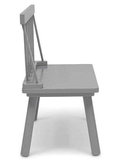 Delta Children Windsor Bench, Grey - LeafyLoom