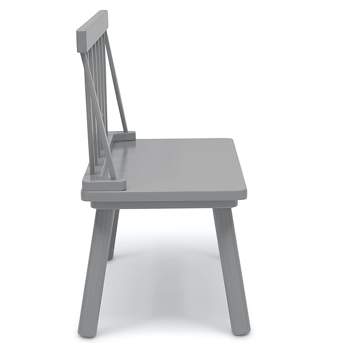 Delta Children Windsor Bench, Grey - LeafyLoom