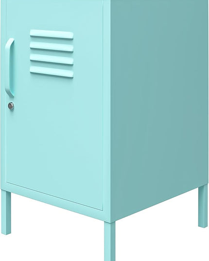 Novogratz Cache Metal Locker, Mint End Table - LeafyLoom
