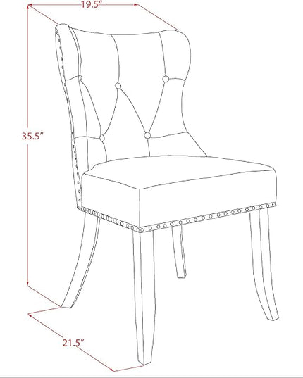 East West Furniture AMSI3-ABK-48 Antique 3 Piece Modern Set Contains a Round Kitchen Table with Pedestal and 2 Coffee Linen Fabric Parsons Dining Chairs, 36x36 Inch - LeafyLoom