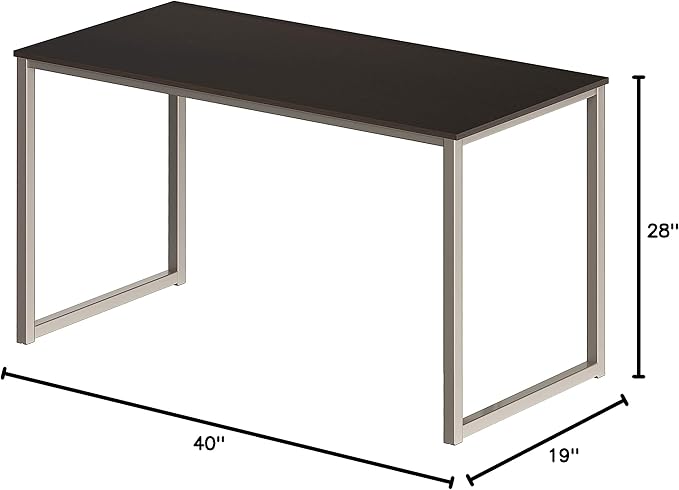 SHW Home Office 40-Inch Computer Desk, Espresso - LeafyLoom