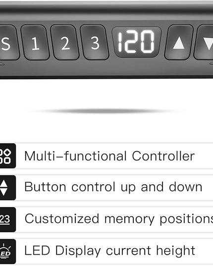 L Shape Standing Desk, 67 * 48 Inches Adjustable Height Standing Desk with 4 Drawers, Corner Electric Standing Desk with Monitor Stand for Home Office, Classic Black - LeafyLoom