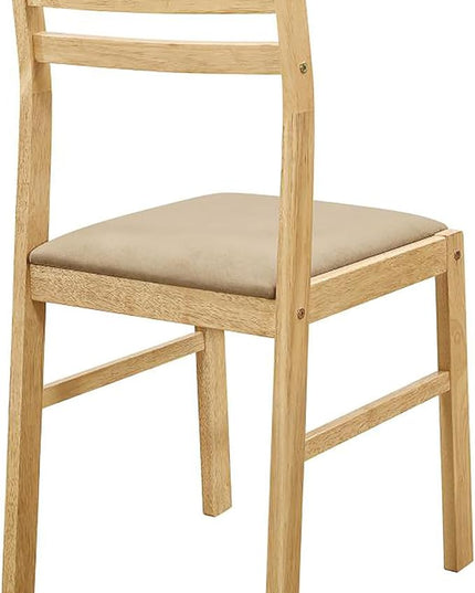 NicBex Small Dining Table for 2 Breakfast Nook Table Set Modern 3-Piece Dining Set with Drop Leaf for Breakfast Nook, Living Room, Small Space, Easy Assembly, Natural - LeafyLoom