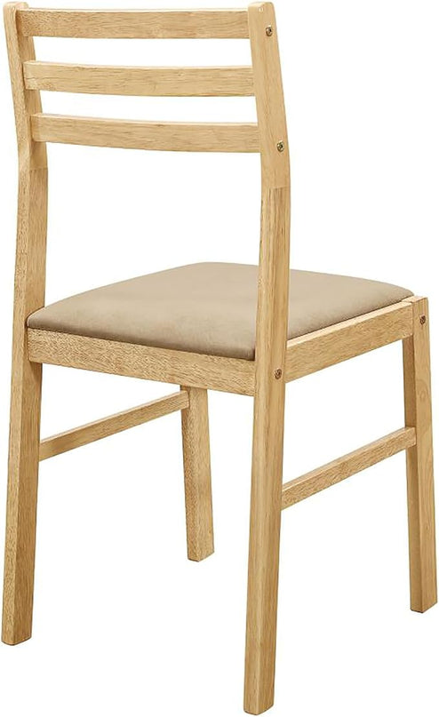 NicBex Small Dining Table for 2 Breakfast Nook Table Set Modern 3-Piece Dining Set with Drop Leaf for Breakfast Nook, Living Room, Small Space, Easy Assembly, Natural - LeafyLoom