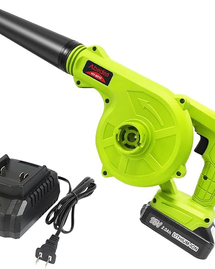 Abeden Cordless Leaf Blower,2-in-1 Electric Handheld Sweeper/Vacuum with 18V 2.0Ah Lithium Battery for Blowing Leaf,Cleaning Dust,Small Trash,Car,Computer Host - LeafyLoom