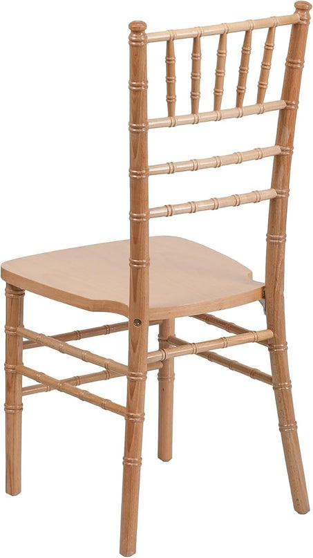 Flash Furniture HERCULES Series Natural Wood Chiavari Chair - LeafyLoom