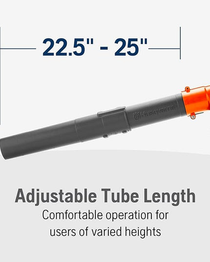 Husqvarna 125BVx Gas Leaf Blower, 28-cc 1.1-HP 2-Cycle Handheld Leaf Blower Vacuum Kit with Mulcher and Vac Bag, 470-CFM, 170-MPH, 12.5-N Powerful Clearing Performance and Ergonomic Design - LeafyLoom