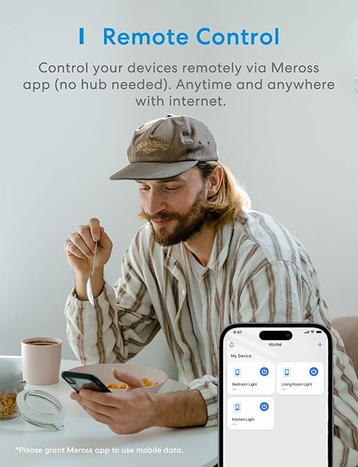 meross Smart Dimmer Switch, Single Pole WiFi Light Switch Works with Apple HomeKit, Alexa, Remote/Voice Control and Schedule, Neutral Wire Required, 2.4GHz WiFi Only, No Hub Required, 2 Pack meross
