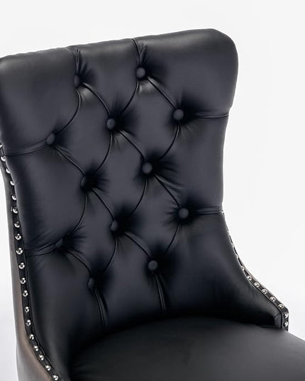 NicBex Haerin-SD-00104-LWJ Dining Chairs, 25.5"x19.7"x37.5", Black and Gray - LeafyLoom
