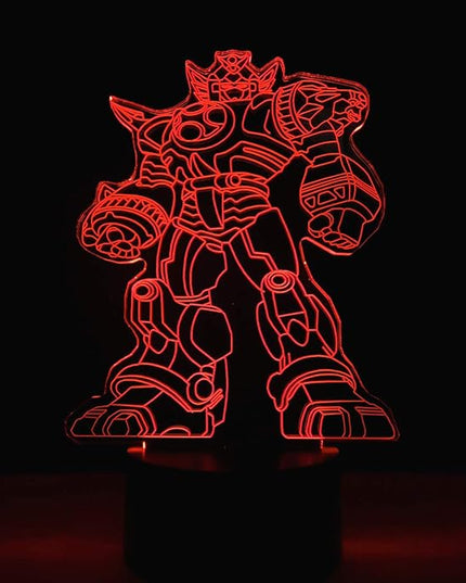 3D Optical Illusion LED Night Light, Boy Girl Kids Baby Sleep Desk Lamp Touch Control 7 Color Change USB Powered for Home Decorations or Holiday Gifts (Autobots) - LeafyLoom