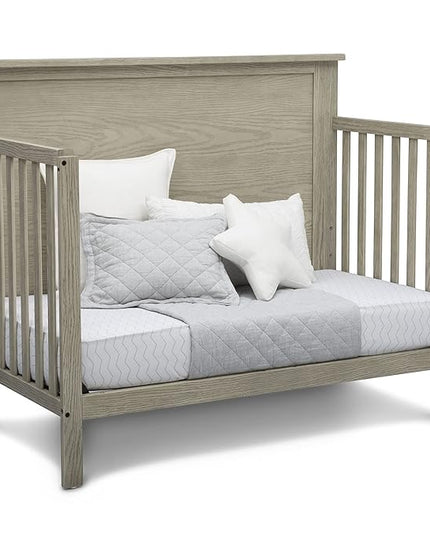 Delta Children Middleton 4-in-1 Convertible Baby Crib, Textured Limestone - LeafyLoom