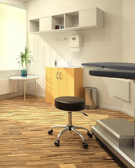 Boss Office Products Be Well Medical Spa Stool in Black - LeafyLoom