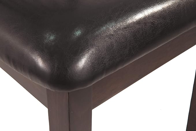 Signature Design by Ashley Hammis Rake Back Dining Room Chair, Set of 2, Dark Brown - LeafyLoom