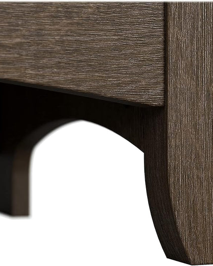 Bush Furniture Salinas Tall 5 Shelf Bookcase in Ash Brown - LeafyLoom