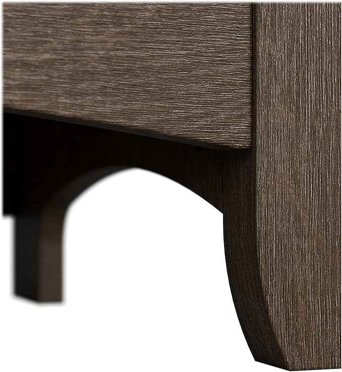 Bush Furniture Salinas Tall 5 Shelf Bookcase in Ash Brown - LeafyLoom