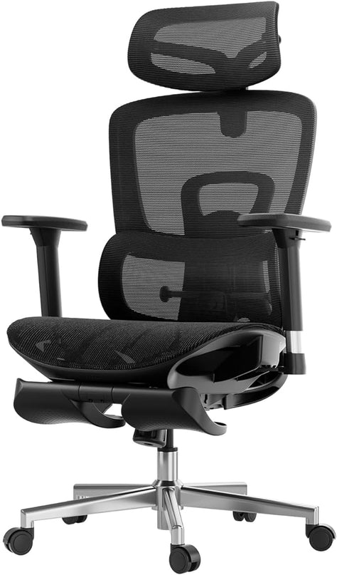 Hbada Ergonomic Office Chair with 3D Adjustable Armrests, Adjustable Lumbar Support High Back for Computer Chair, Big and Tall Mesh Office Chair, Home Office Desk Chairs Black - LeafyLoom
