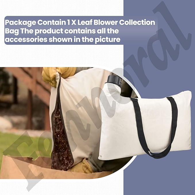 Leaf Blower Vacuum Leaf Bags 610004-01 Compatible with Black & Decker BV-003 BV1000 Fits BV1000 BV1500 BV2000 BV2100 BV2500 BV2500-AR BV2500-B2 BV2500-B2C - LeafyLoom