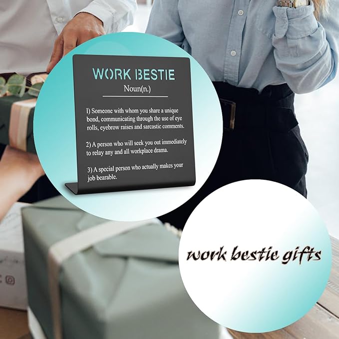 Office Gift For Work Bestie Gifts for Work Friends Women Best Coworkers Retirement Leaving Farewell Going Away New Job Gifts for Colleague Coworker Colleague to Friend Gifts (black) XLK07 - LeafyLoom