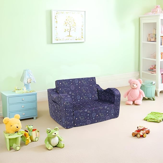 Ulax furniture Toddler Chair, Kids Armchair, Kids Ultra-Soft Snuggle Foam Filled Chair for Boys and Girls - LeafyLoom