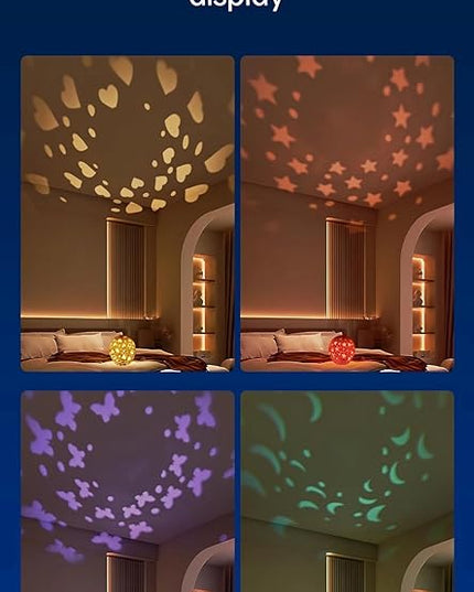 Table Lamp for Home Office，LED Bedside lamp，RGB 16 Colors，Multiple Lighting Modes Desk Lamps，Atmosphere Lights Suitable for Various Holidays（Butterfly） - LeafyLoom