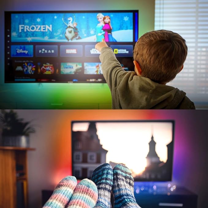 Nexillumi LED Lights for TV - 9.8ft RGB LED Strip Lights, APP Remote Control Music Sync for Bedroom Nexillumi