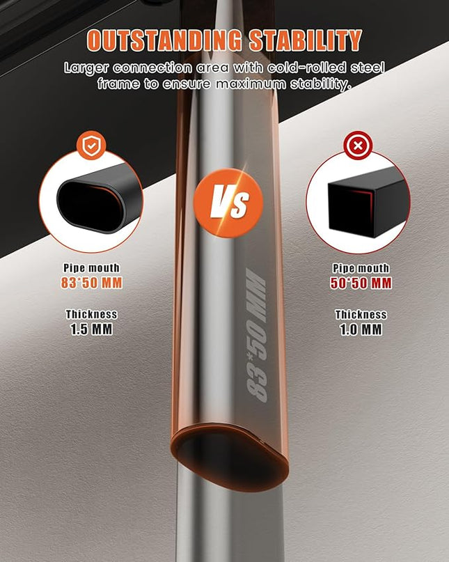 Electric Standing Desk Adjustable Height Stand Up Desk, 48" x 24" Sit Stand Desk, Low Noise Home Office Desk, Computer Desk with Splice Board, Child Lock & Memory Function, Black - LeafyLoom