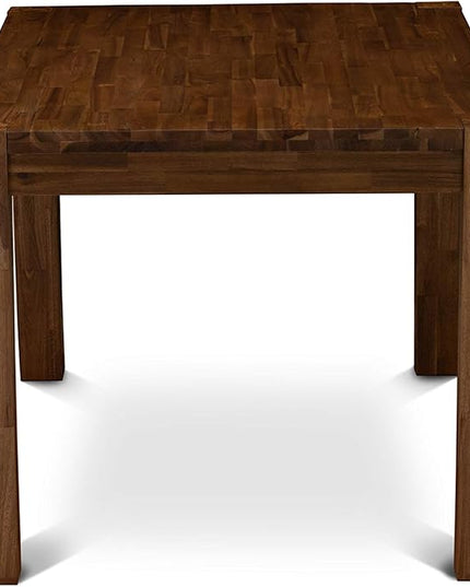 East West Furniture CN6-0N-T Celina Modern Kitchen Table - Rectangle Rustic Wood Dining Table , 36x60 Inch, Walnut - LeafyLoom