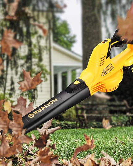 Cordless Leaf Blower: 280CFM 132MPH 20V Battery Leaf Blower with 4.0 Ah Battery & Charger Electric Leaf Blower for Lawn Care | Patio | Garage… - LeafyLoom