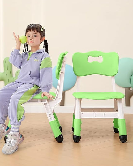 Kids' Desk Chairs Adjustable Height is Suitable for Children's Chairs Used in Families, Schools and Day-Care Between 2-10 Years Old The Max Bearing Capacity is 220LB(7PCS-Beige) - LeafyLoom