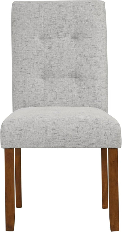 HomePop Classic Parsons Dining Chairs, Pack of 2, Slate Gray Woven - LeafyLoom