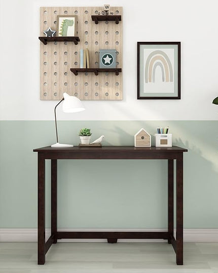 Max & Lily Solid Wood Desk, 40 Inches, Espresso - LeafyLoom