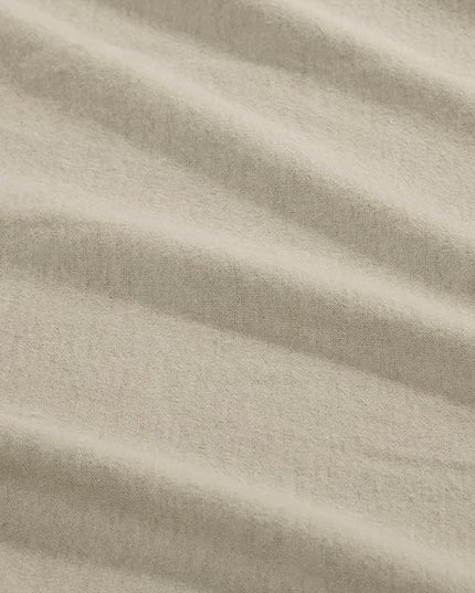 Comfort Spaces Cotton Flannel Breathable Warm Deep Pocket Sheets with Pillow Case Bedding, Cal King, Tan Solid 4 Piece - LeafyLoom