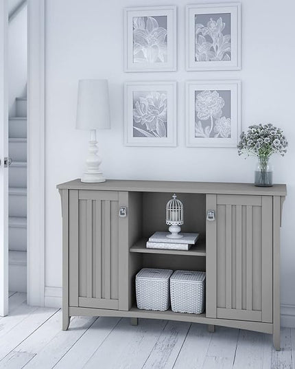 Bush WC81265 Somerset 5-Shelf 65-Inch H Bookcase, Platinum Gray - LeafyLoom