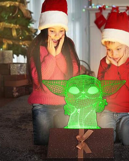 3D Night Light for Kids, 16 Color Change Baby Light for Room Decor, USB Charge 3D Illusion Lamp with Timing Function Remote Control, for Kids Best Star Wars Fans Christmas Birthday Gifts - LeafyLoom