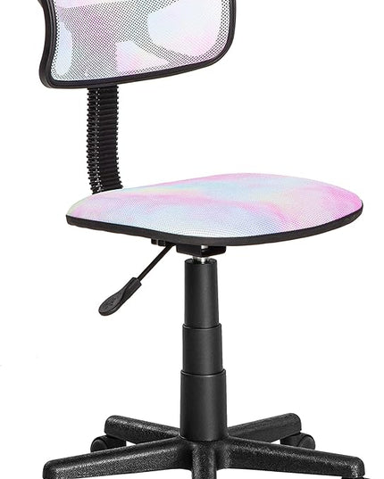 Rainbow Tiedye Desk Chair 21D x 21W x 33H in - LeafyLoom
