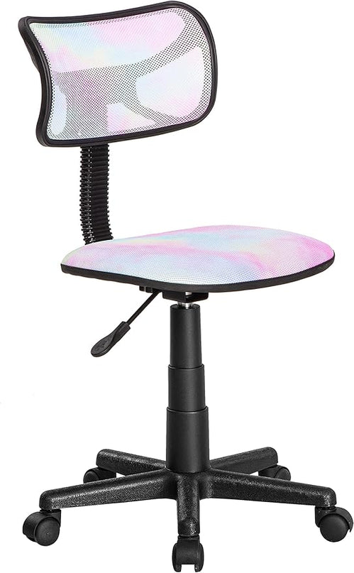 Rainbow Tiedye Desk Chair 21D x 21W x 33H in - LeafyLoom