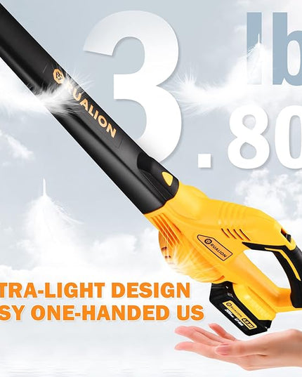 Cordless Leaf Blower: 280CFM 132MPH 20V Battery Leaf Blower with 4.0 Ah Battery & Charger Electric Leaf Blower for Lawn Care | Patio | Garage… - LeafyLoom