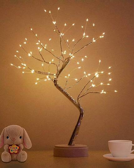 Bonsai Tree Light for Room Decor, Aesthetic Lamps for Living Room, Cute Night Light for House Decor, Good Ideas for Gifts, Home Decorations, Weddings,Christmas, Holidays and More (Warm White,108 LED) - LeafyLoom
