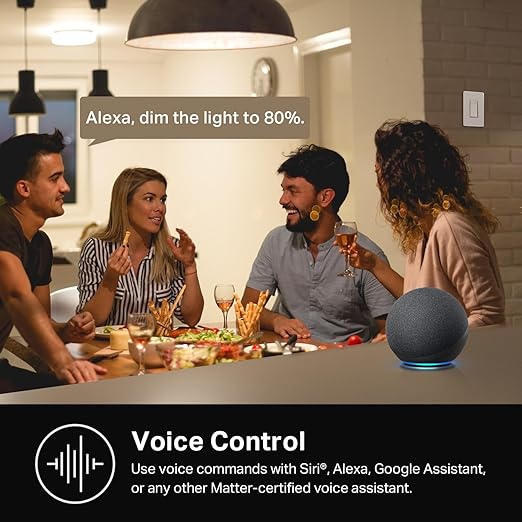 Kasa Smart Dimmer Switch HS220, Single Pole, Needs Neutral Wire, 2.4GHz Wi-Fi Light Switch Works with Alexa and Google Home, UL Certified, No Hub Required, 1 Pack KasaSmartbyTP-Link