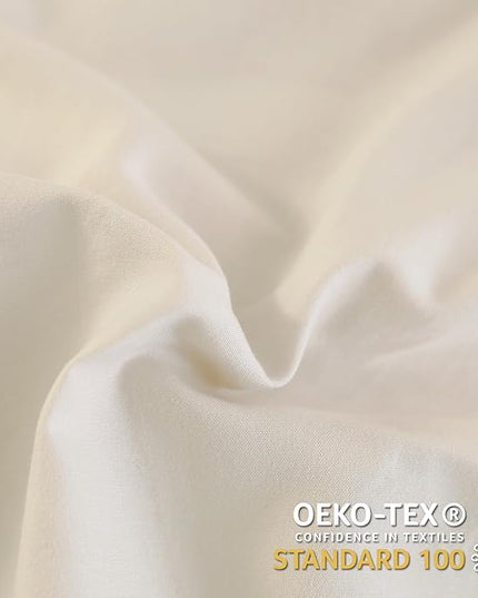 Andency Beige Comforter Set Full Size, 3 Pieces Solid Ruffle Vintage Rustic Soft Bedding Comforter Sets, All Season Lightweight Fluffy Soft Microfiber Bedding Set (79x90 Comforter & 2 Pillowcases) - LeafyLoom